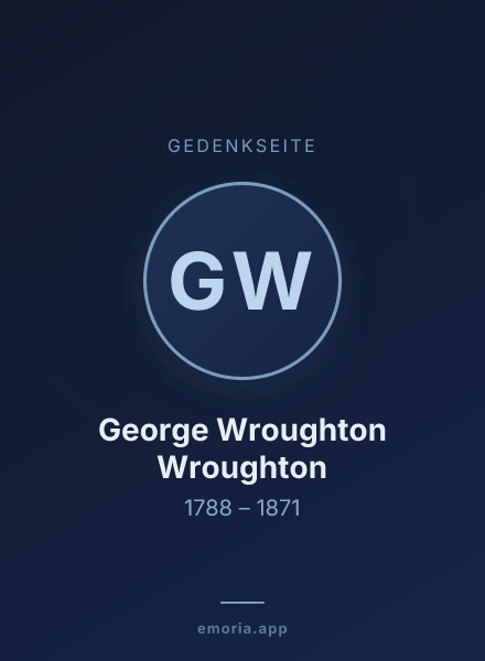 Gedenkportrait von George Wroughton Wroughton