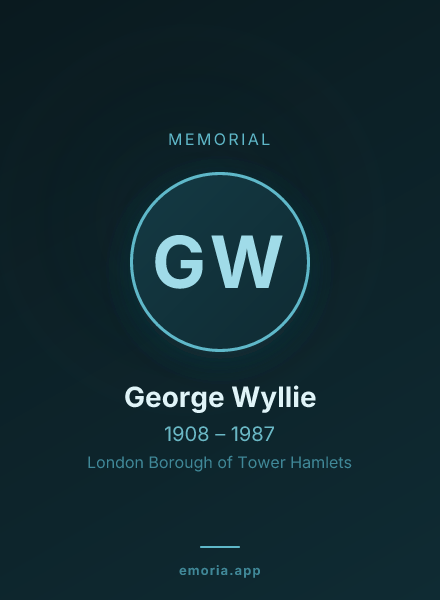 Memorial portrait of George Wyllie