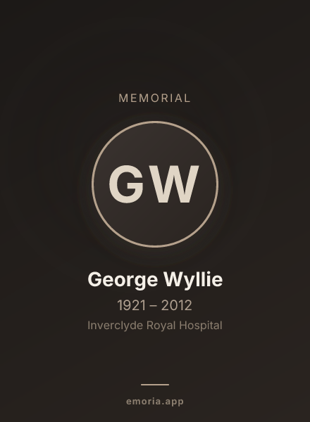 Memorial portrait of George Wyllie