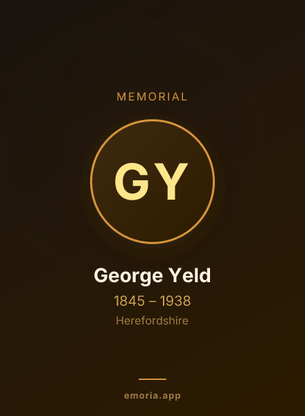 Memorial portrait of George Yeld