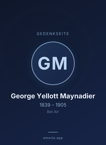 Gedenkportrait von George Yellott Maynadier