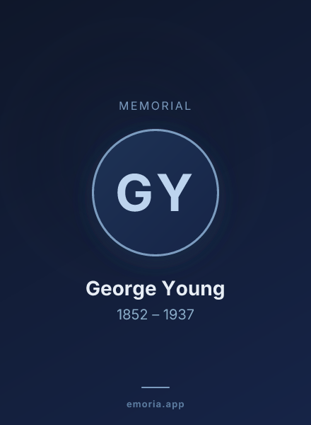 Memorial portrait of George Young