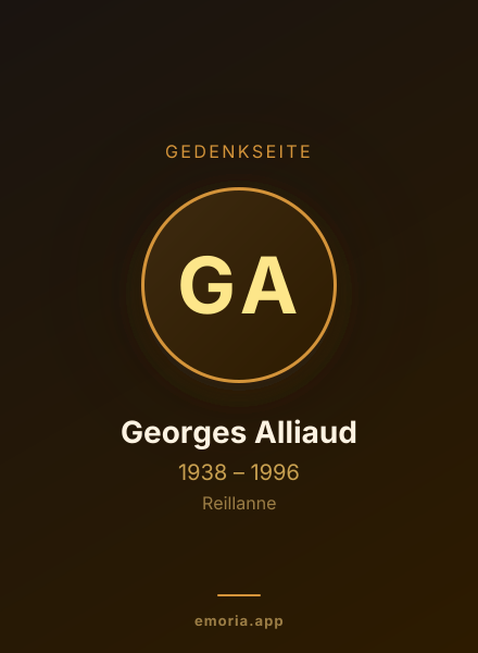 Gedenkportrait von Georges Alliaud