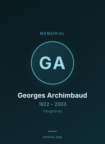Memorial portrait of Georges Archimbaud