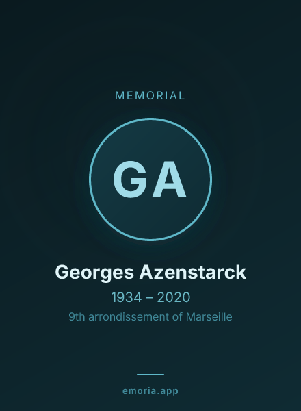 Memorial portrait of Georges Azenstarck