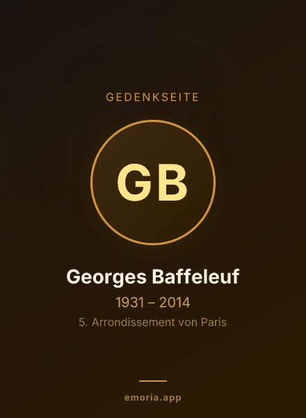 Gedenkportrait von Georges Baffeleuf