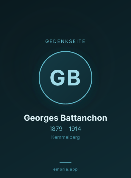 Gedenkportrait von Georges Battanchon
