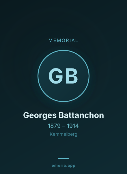 Memorial portrait of Georges Battanchon