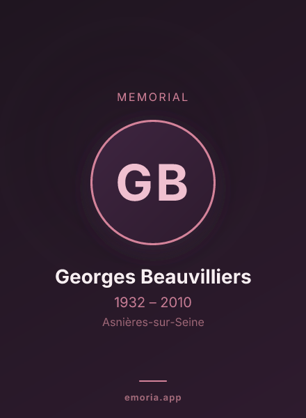Memorial portrait of Georges Beauvilliers