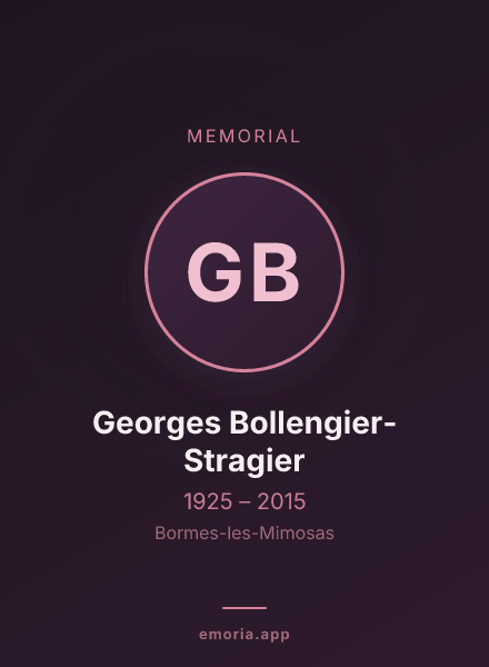 Memorial portrait of Georges Bollengier-Stragier