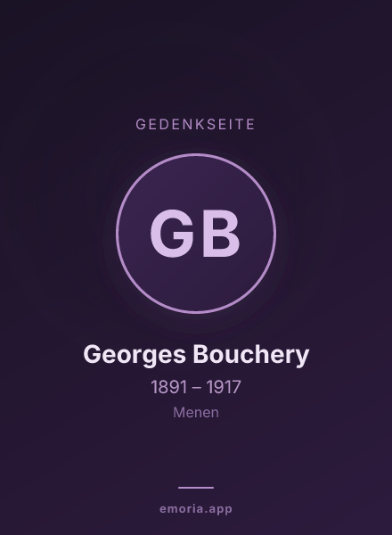 Gedenkportrait von Georges Bouchery