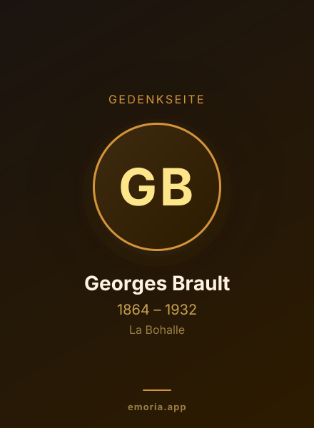 Gedenkportrait von Georges Brault