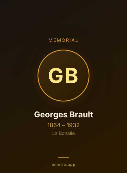 Memorial portrait of Georges Brault