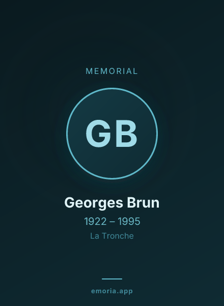 Memorial portrait of Georges Brun