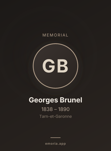 Memorial portrait of Georges Brunel