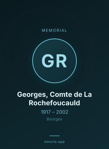 Memorial portrait of Georges, Comte de La Rochefoucauld