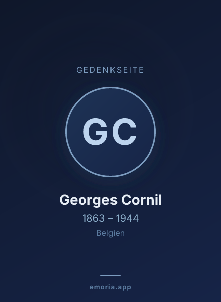 Gedenkportrait von Georges Cornil