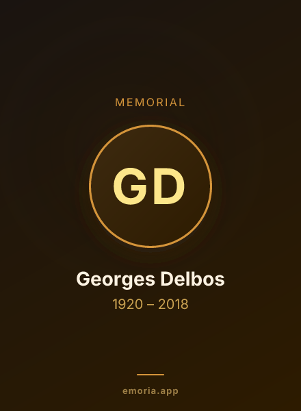 Memorial portrait of Georges Delbos