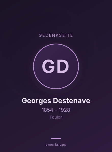 Gedenkportrait von Georges Destenave