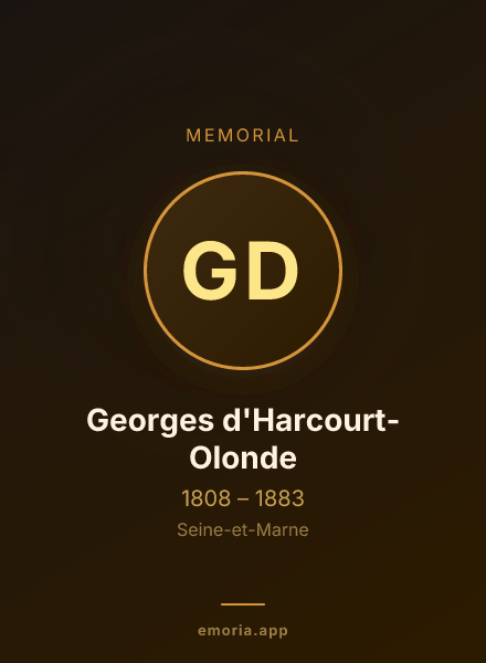 Memorial portrait of Georges d'Harcourt-Olonde