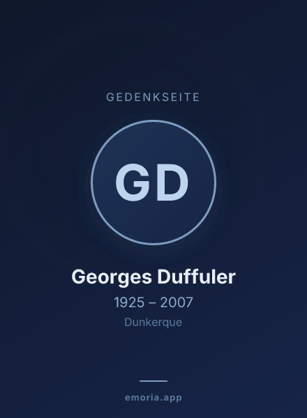 Gedenkportrait von Georges Duffuler