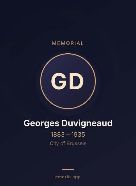 Memorial portrait of Georges Duvigneaud