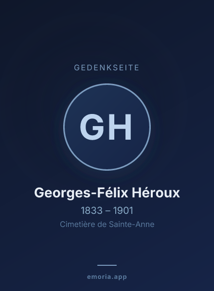 Gedenkportrait von Georges-Félix Héroux