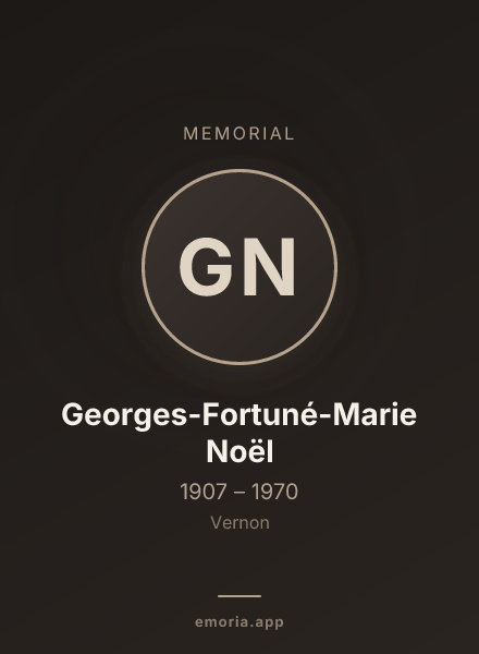 Memorial portrait of Georges-Fortuné-Marie Noël