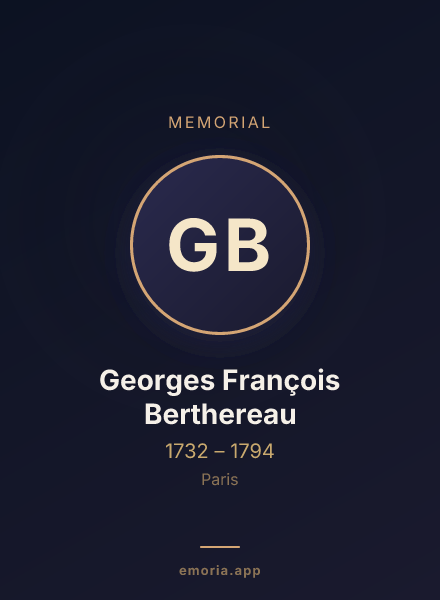Memorial portrait of Georges François Berthereau
