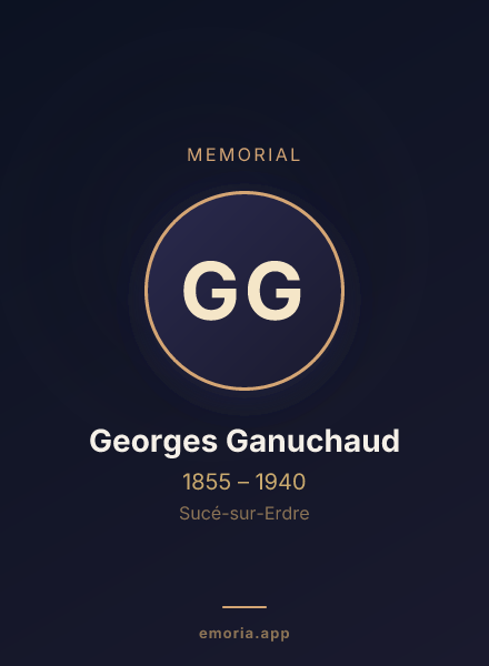 Memorial portrait of Georges Ganuchaud
