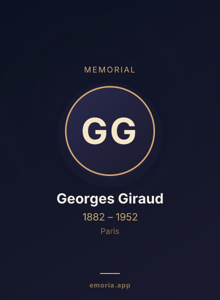 Memorial portrait of Georges Giraud