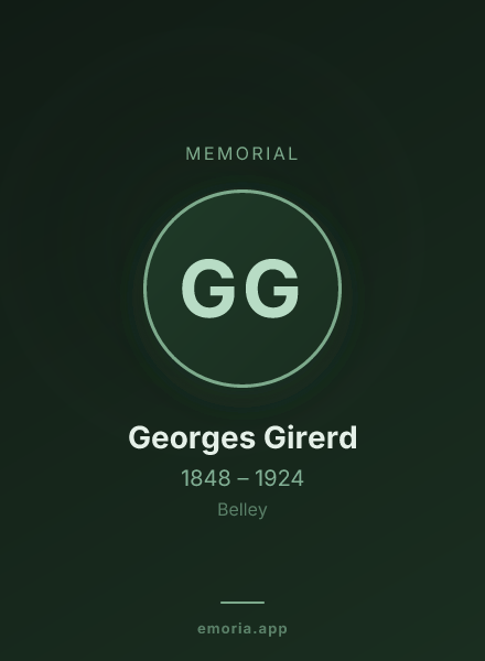 Memorial portrait of Georges Girerd