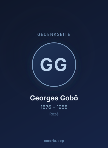 Gedenkportrait von Georges Gobô