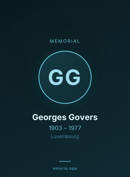 Memorial portrait of Georges Govers