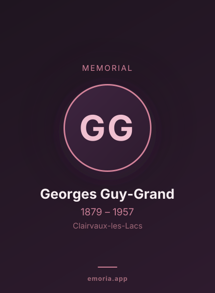 Memorial portrait of Georges Guy-Grand