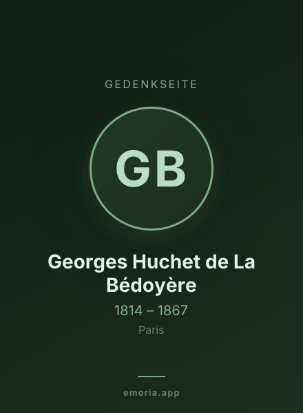 Gedenkportrait von Georges Huchet de La Bédoyère