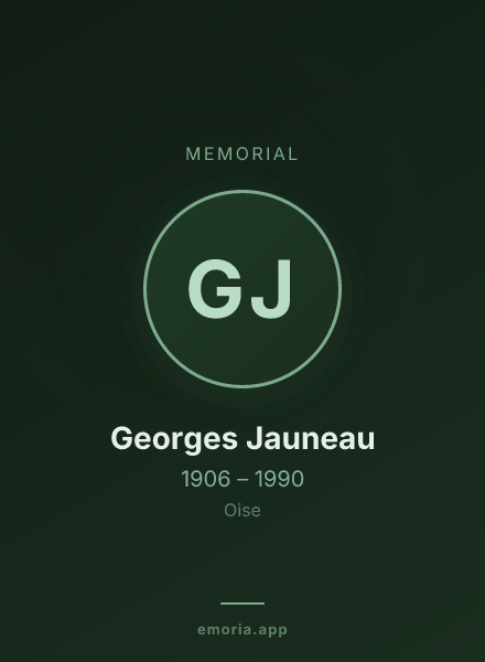 Memorial portrait of Georges Jauneau