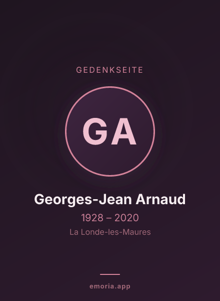 Gedenkportrait von Georges-Jean Arnaud