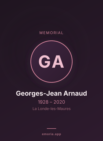 Memorial portrait of Georges-Jean Arnaud