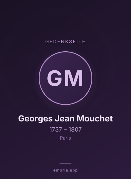 Gedenkportrait von Georges Jean Mouchet