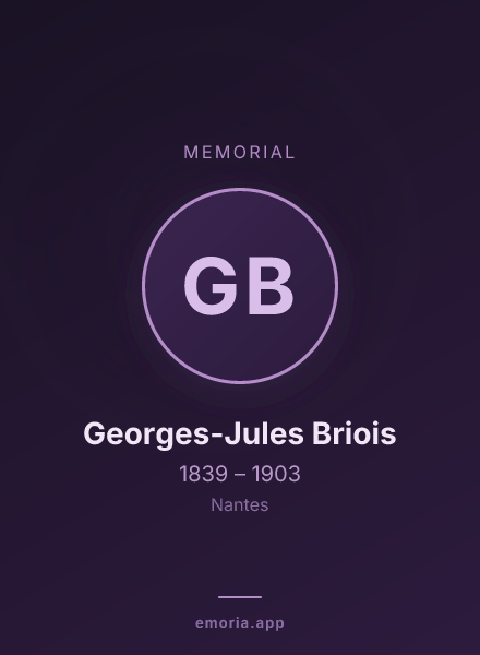 Memorial portrait of Georges-Jules Briois