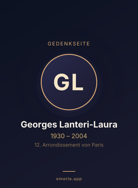 Gedenkportrait von Georges Lanteri-Laura