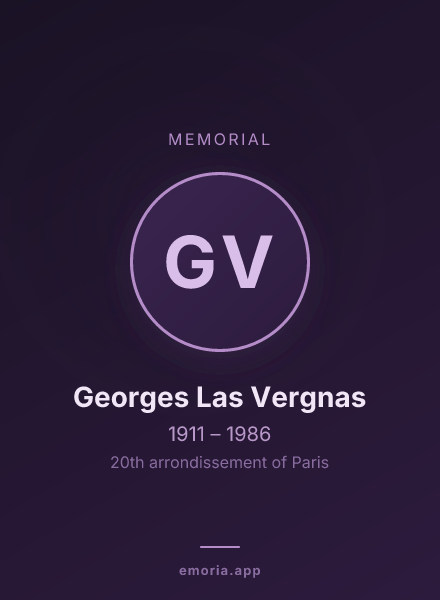 Memorial portrait of Georges Las Vergnas