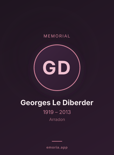 Memorial portrait of Georges Le Diberder