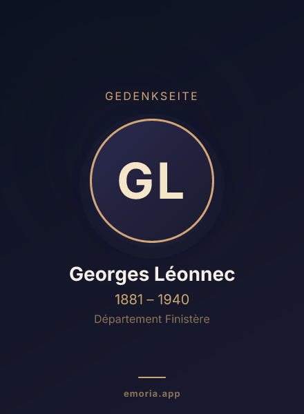 Gedenkportrait von Georges Léonnec