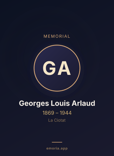 Memorial portrait of Georges Louis Arlaud
