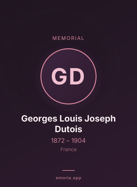 Memorial portrait of Georges Louis Joseph Dutois