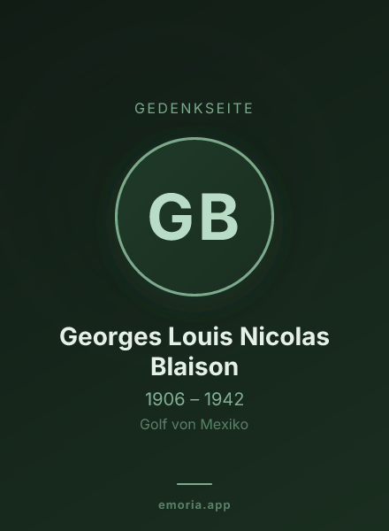Gedenkportrait von Georges Louis Nicolas Blaison