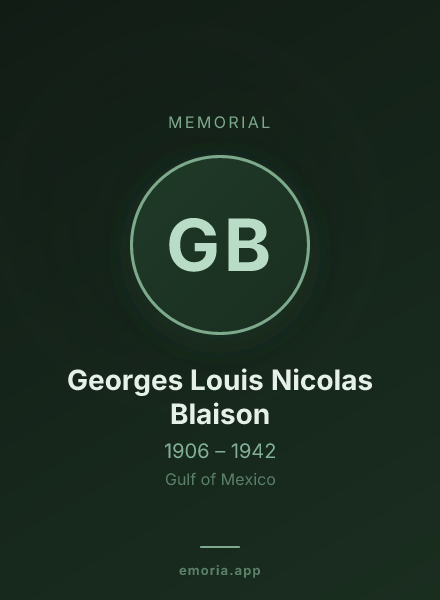 Memorial portrait of Georges Louis Nicolas Blaison