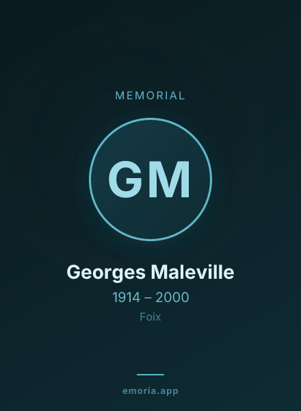 Memorial portrait of Georges Maleville